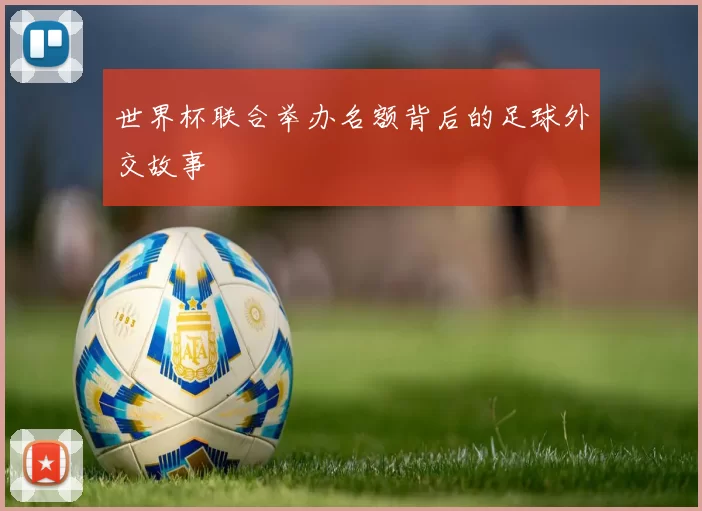 世界杯联合举办名额背后的足球外交故事
