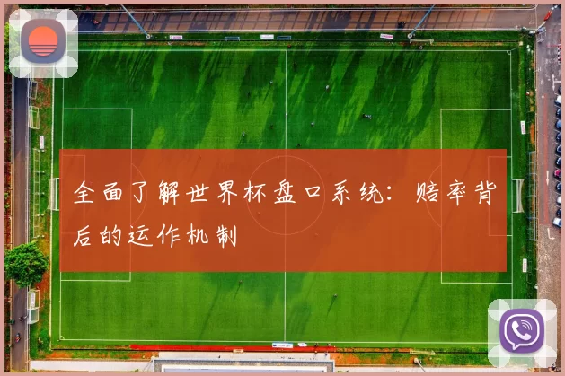 全面了解世界杯盘口系统：赔率背后的运作机制