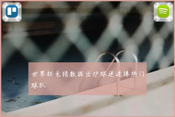 世界杯竞猜数据出炉球迷追捧热门球队